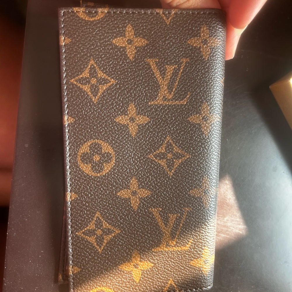 Louis Vuitton Brown and Gold Monogram Card Holder